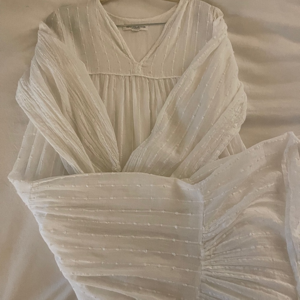 White maxi dress